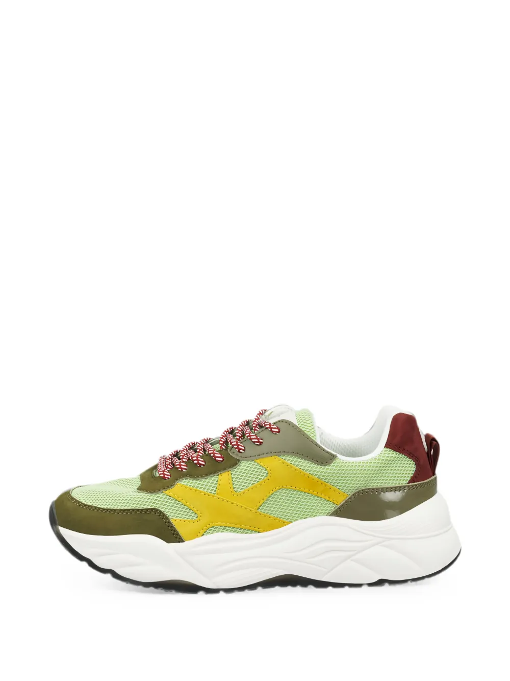 Scotch & Soda Chunky sneakers met vlakken Groen
