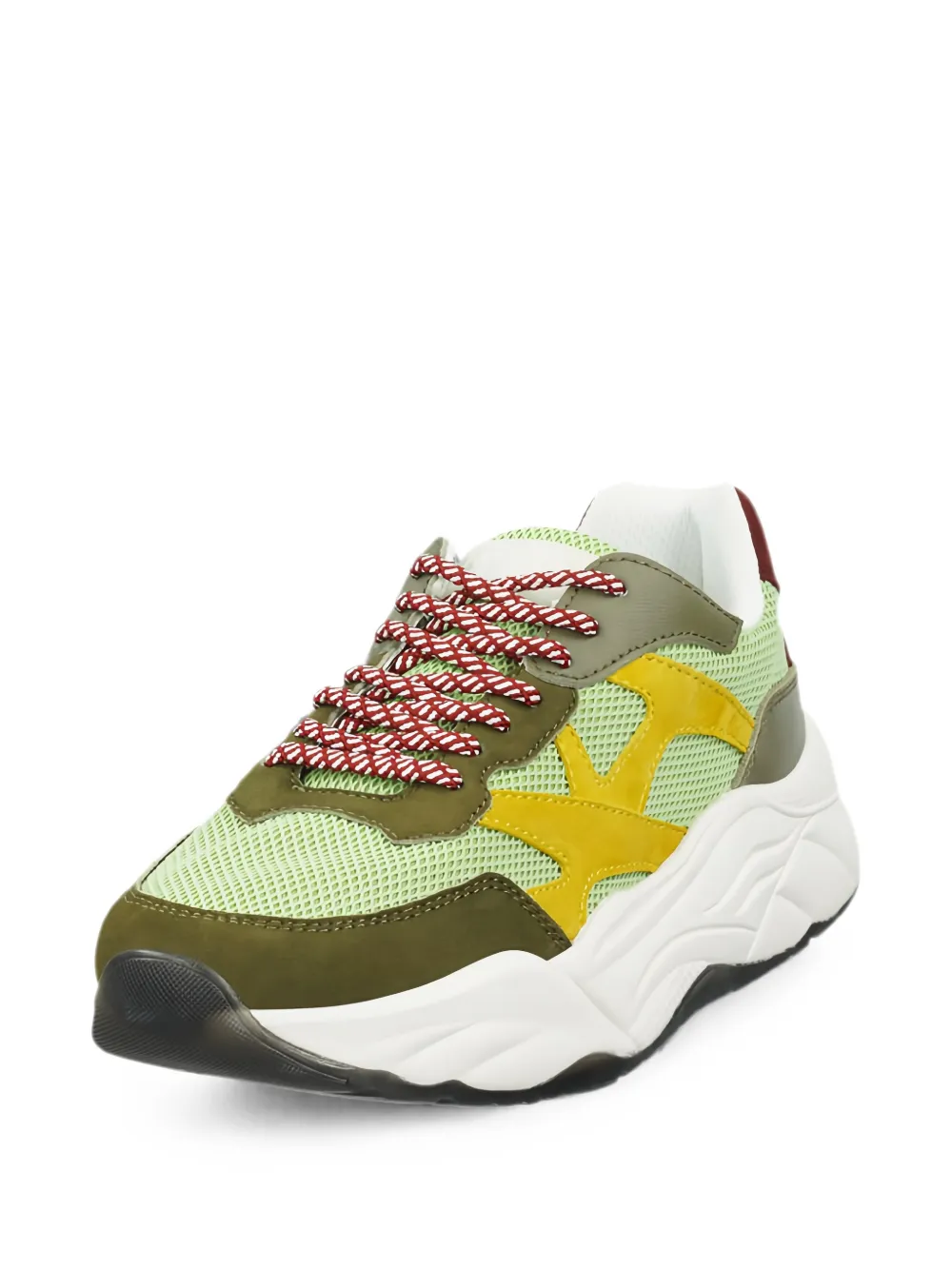 Scotch & Soda Chunky sneakers met vlakken Groen