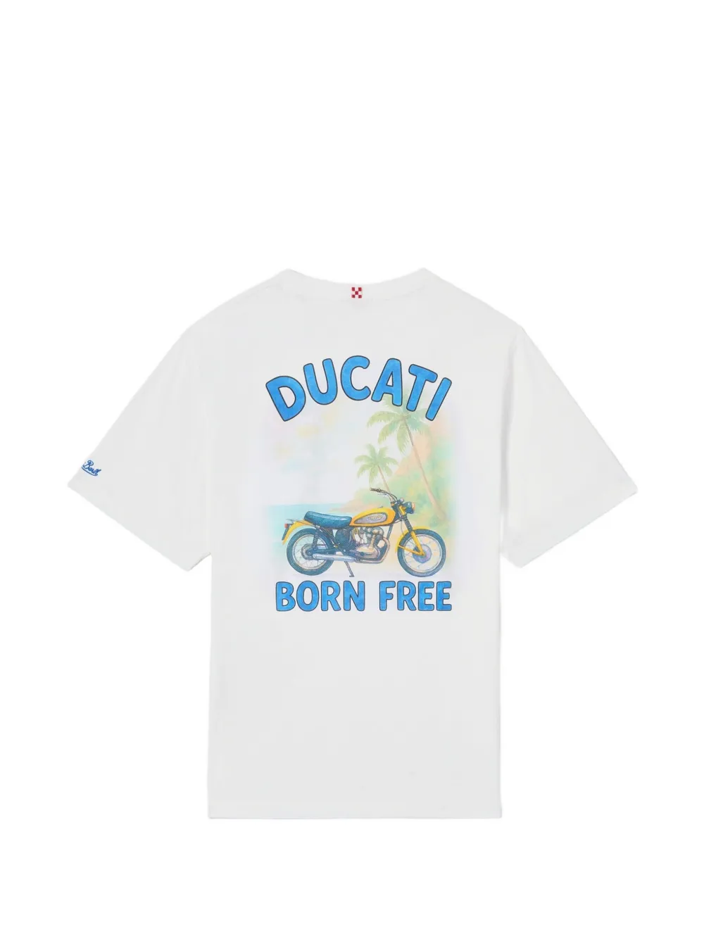 MC2 Saint Barth x Ducati Portland T-shirt met grafische print Wit