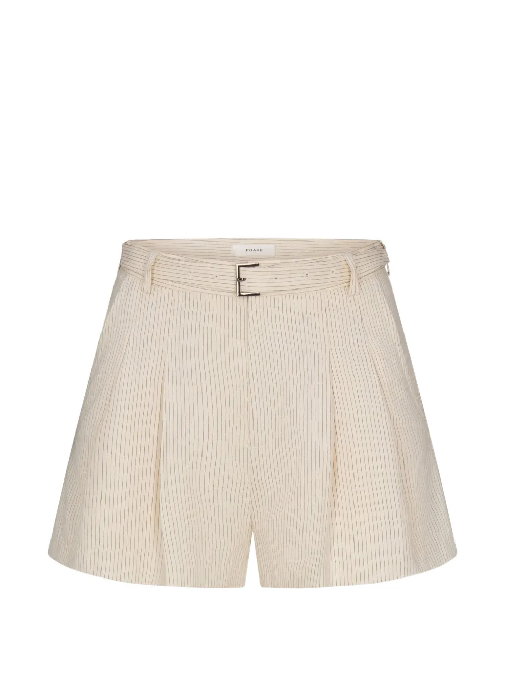 FRAME pinstripe belted shorts - Toni neutri
