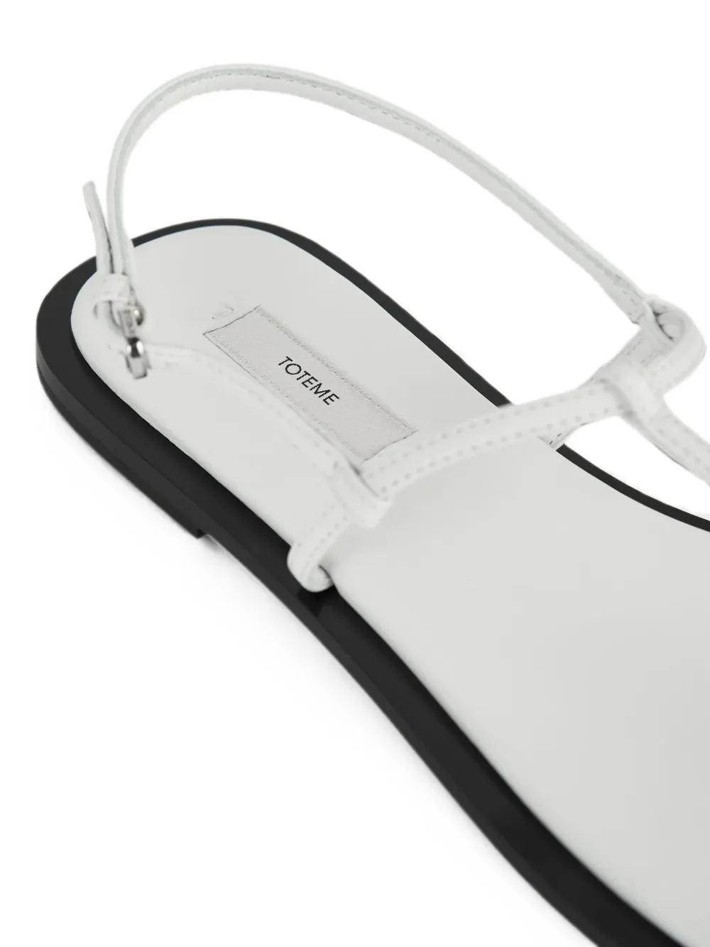 TOTEME T-strap leather sandals Wit