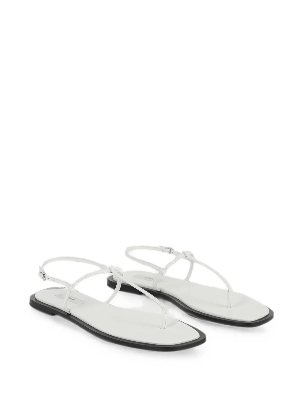 TOTEME T-strap leather sandals Wit