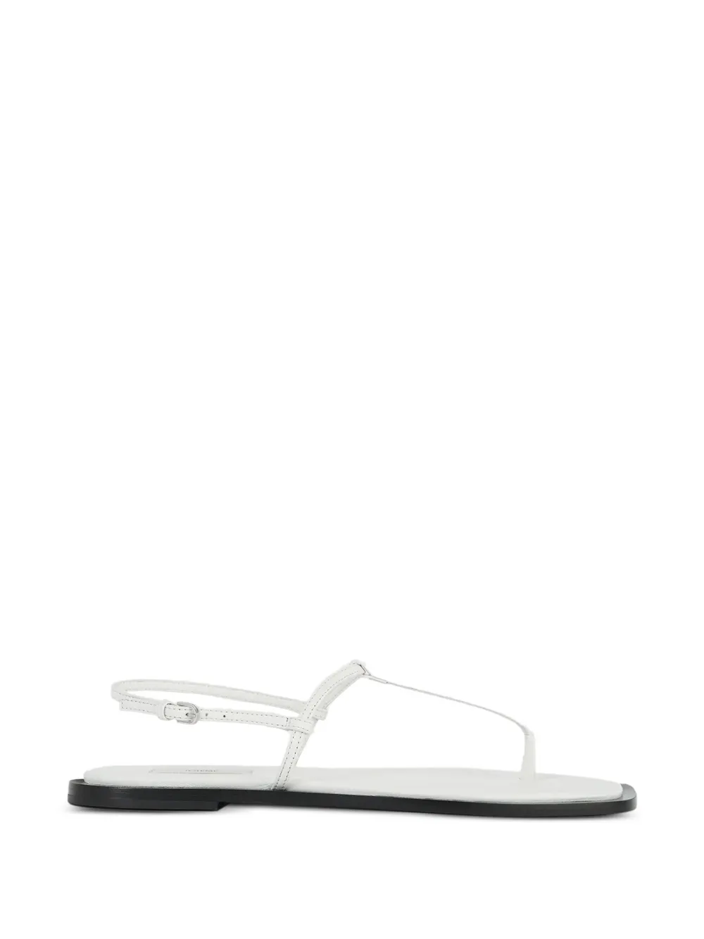 TOTEME T-strap leather sandals - Weiß