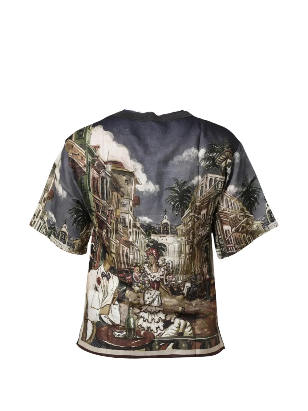 Dolce & Gabbana T-shirt met grafische print Blauw