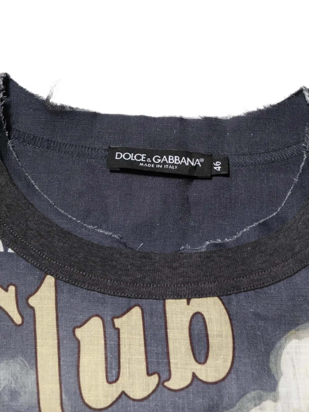 Dolce & Gabbana T-shirt met grafische print Blauw