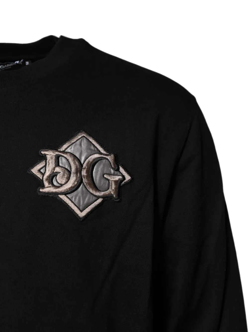 Dolce & Gabbana Trui met borduurwerk en logo-patch Zwart