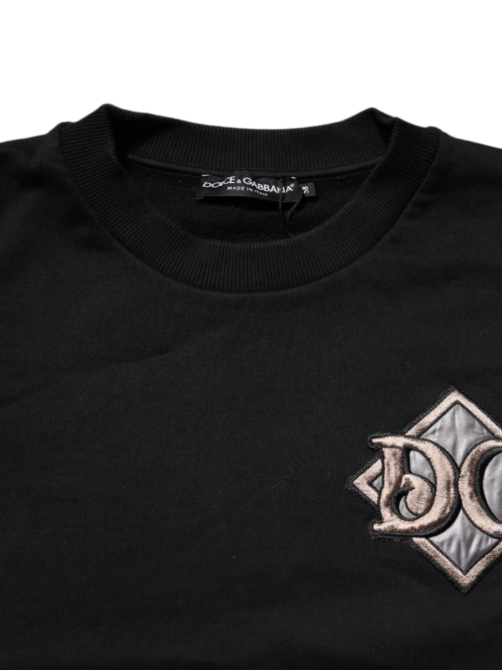 Dolce & Gabbana Trui met borduurwerk en logo-patch Zwart