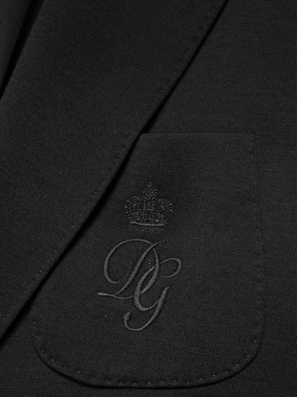 Dolce & Gabbana Blazer met enkele rij knopen Zwart