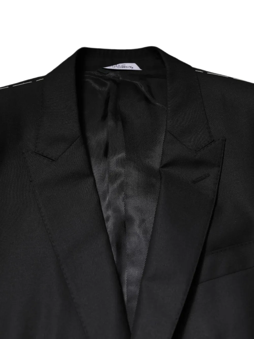 Dolce & Gabbana Blazer met enkele rij knopen en puntige revers Zwart