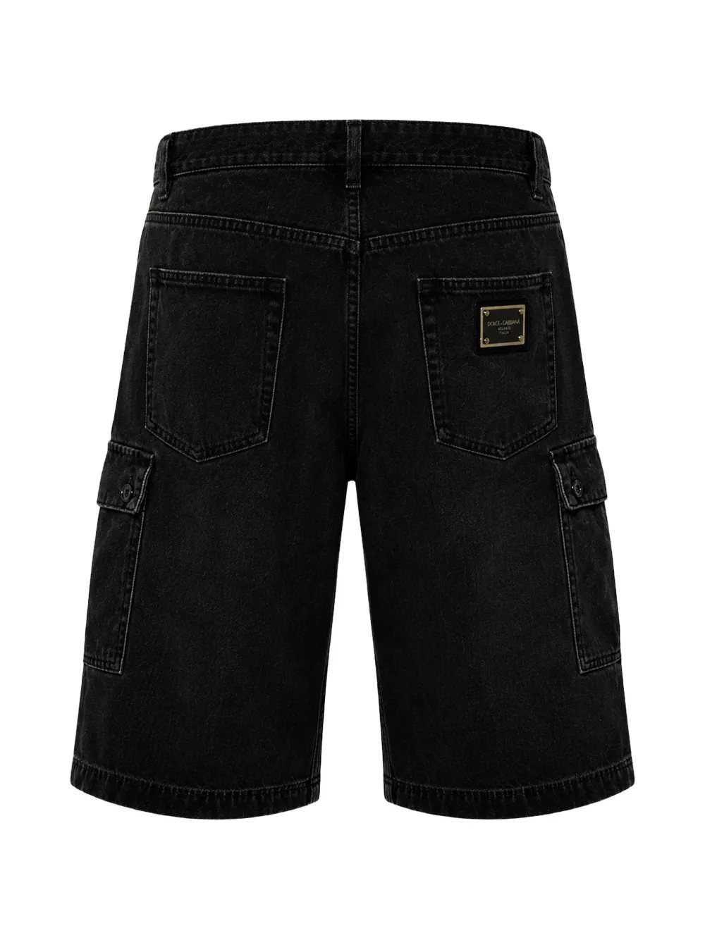 Dolce & Gabbana Denim cargo shorts Zwart
