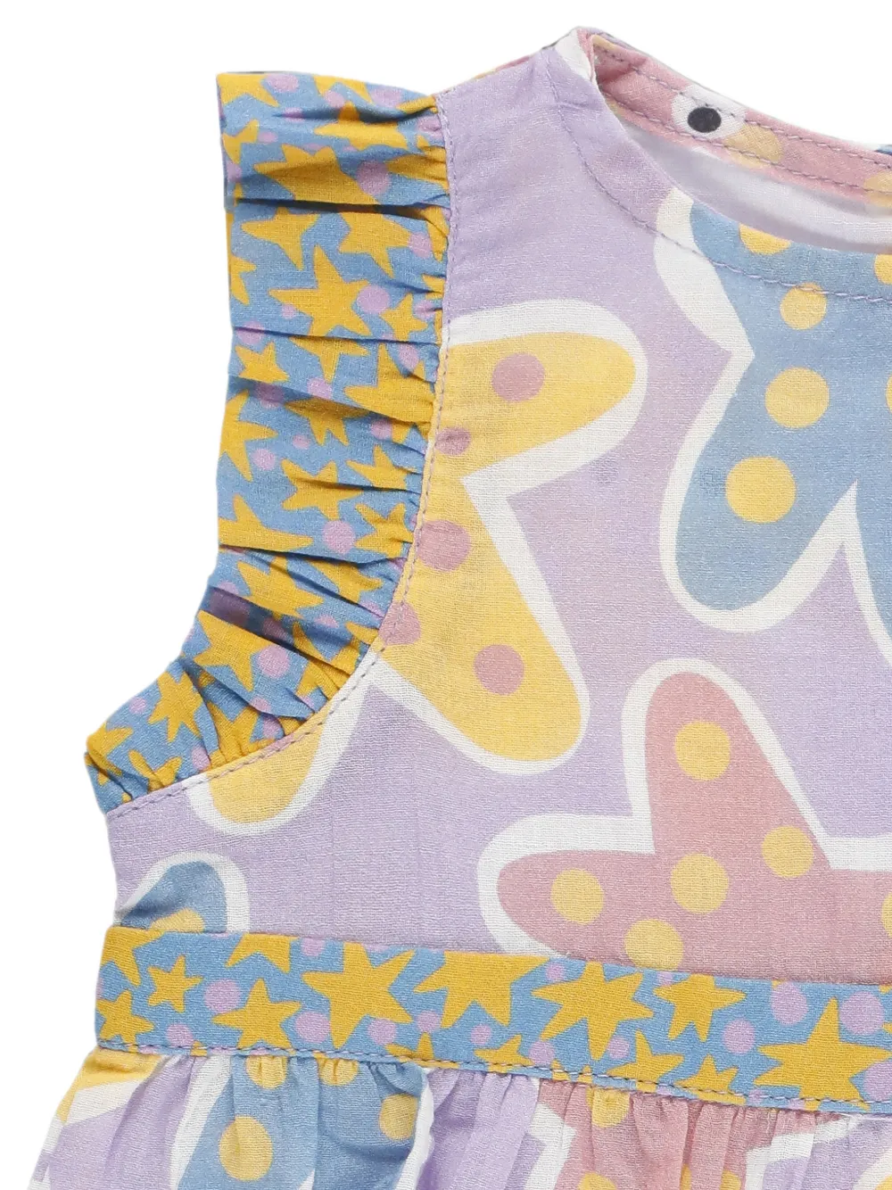 Stella McCartney Kids Jurk met ruches Paars