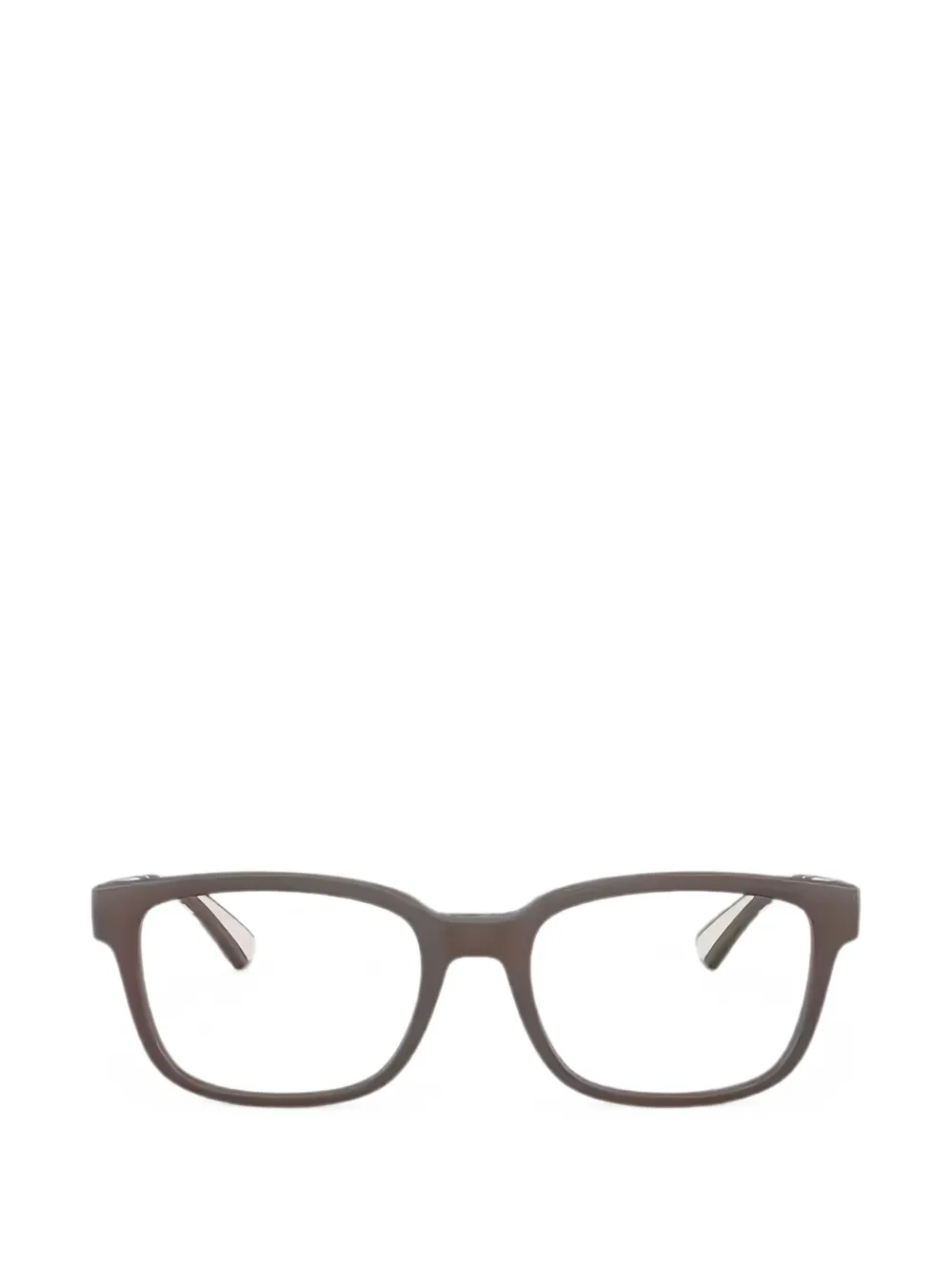 Burberry Eyewear check-print rectangle-frame glasses · 54