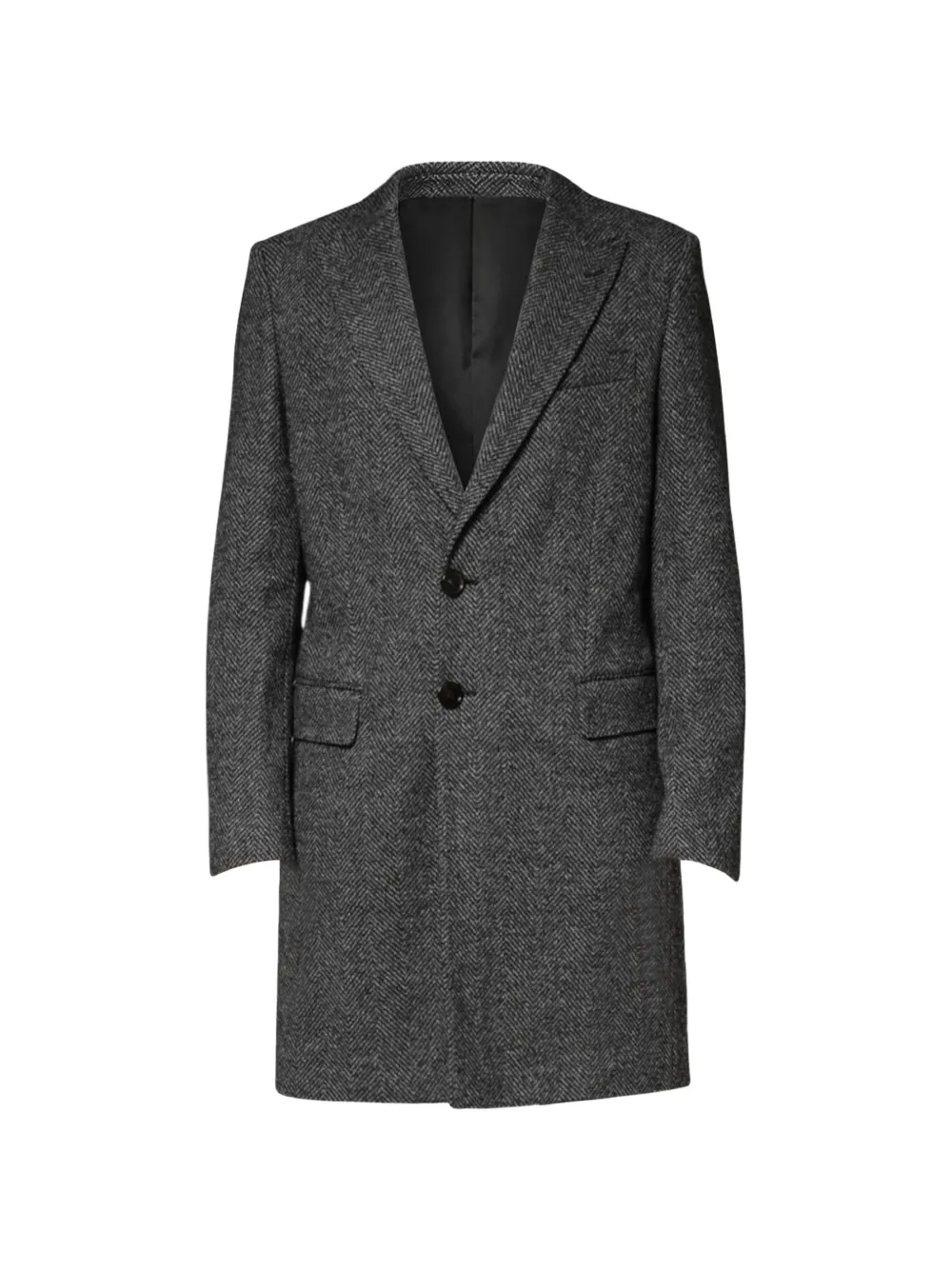 Dolce & Gabbana Mantel mit Fischgrätenmuster - Grau