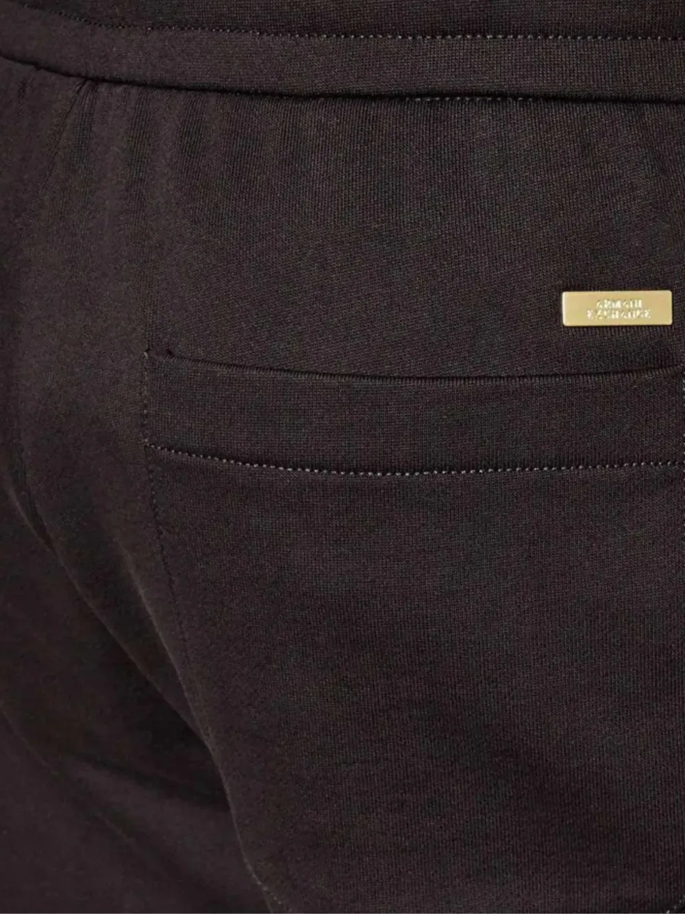 Armani Exchange Shorts met logo-plakkaat Zwart