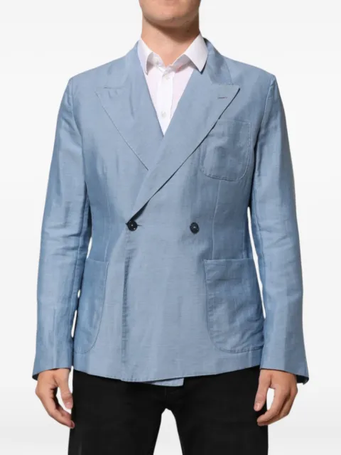 Dolce & Gabbana double-breasted linen blazer