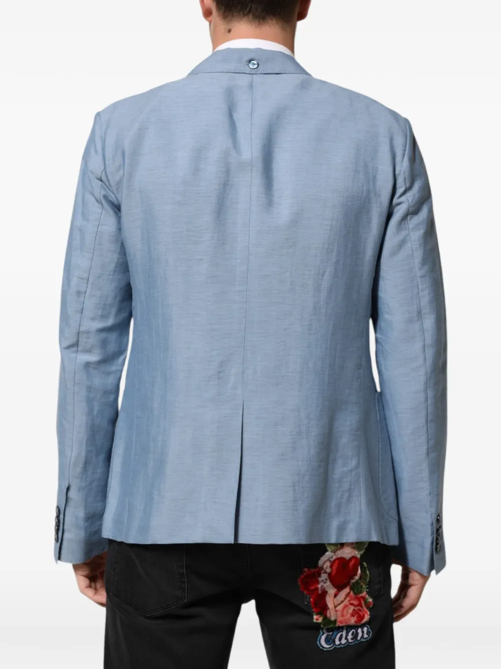 Dolce & Gabbana Linnen blazer Blauw