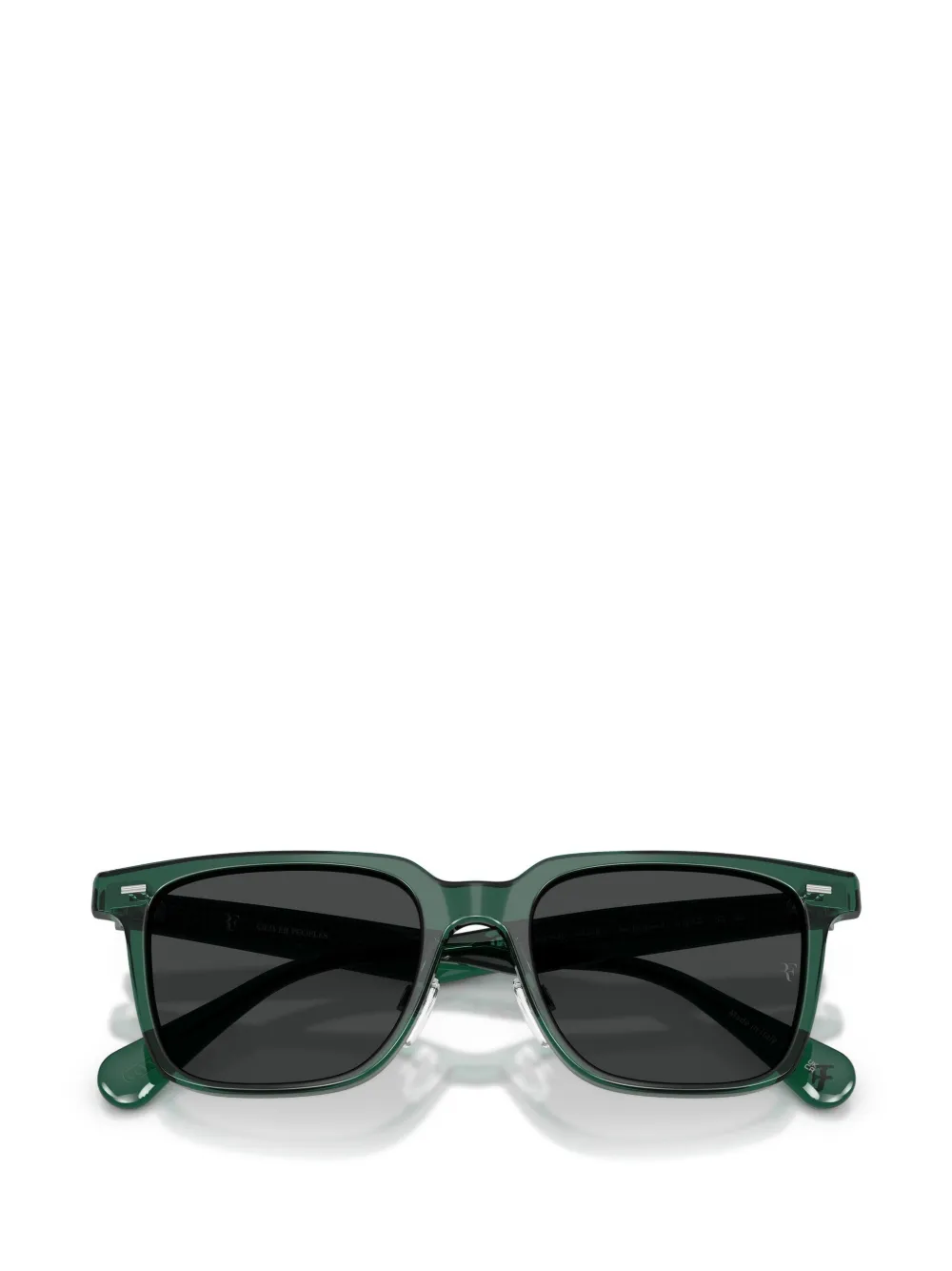 Oliver Peoples Mr. Federer II zonnebril met rechthoekig montuur Groen