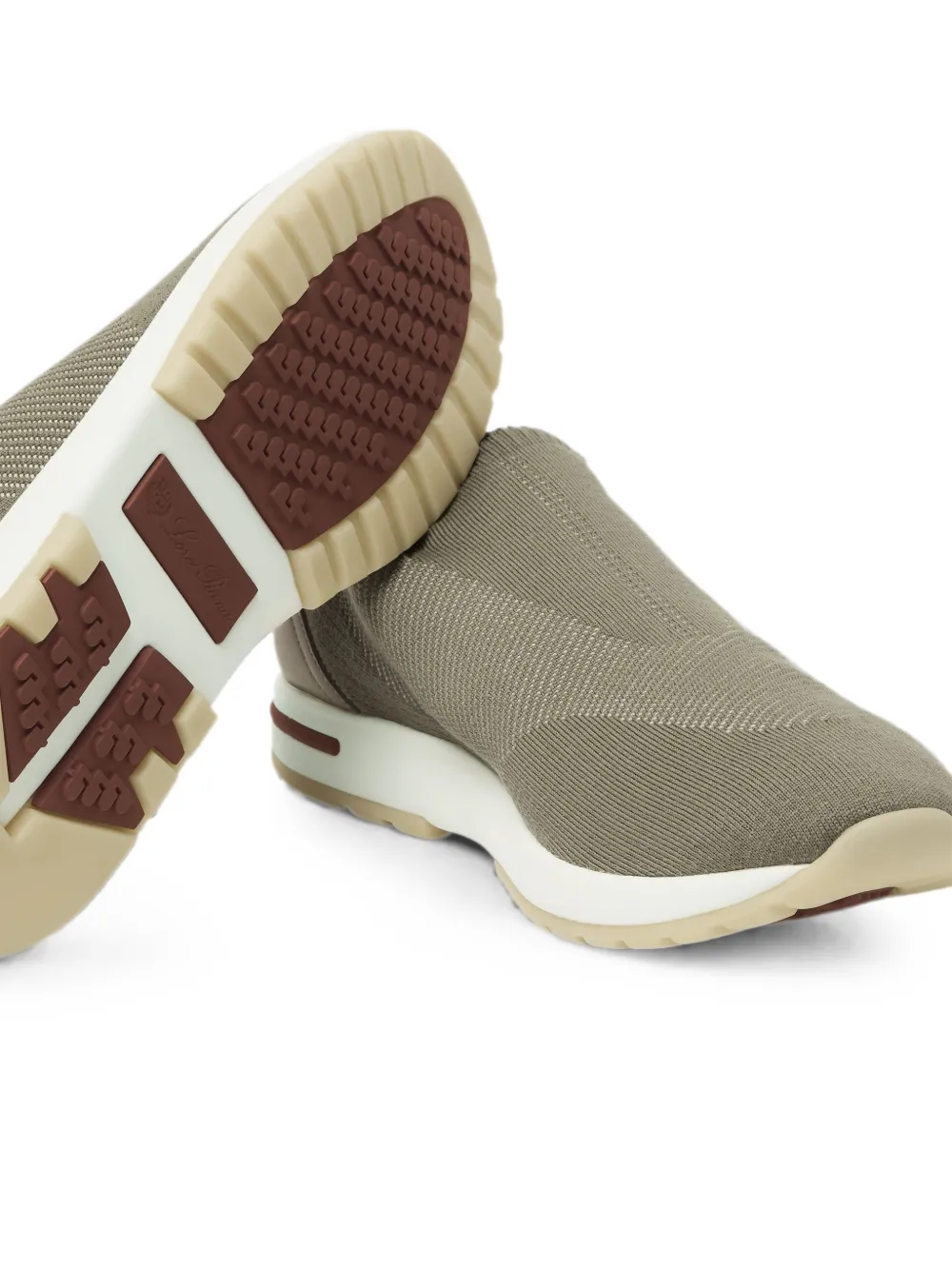 Loro Piana 360 LP Flex knitted sneakers Groen