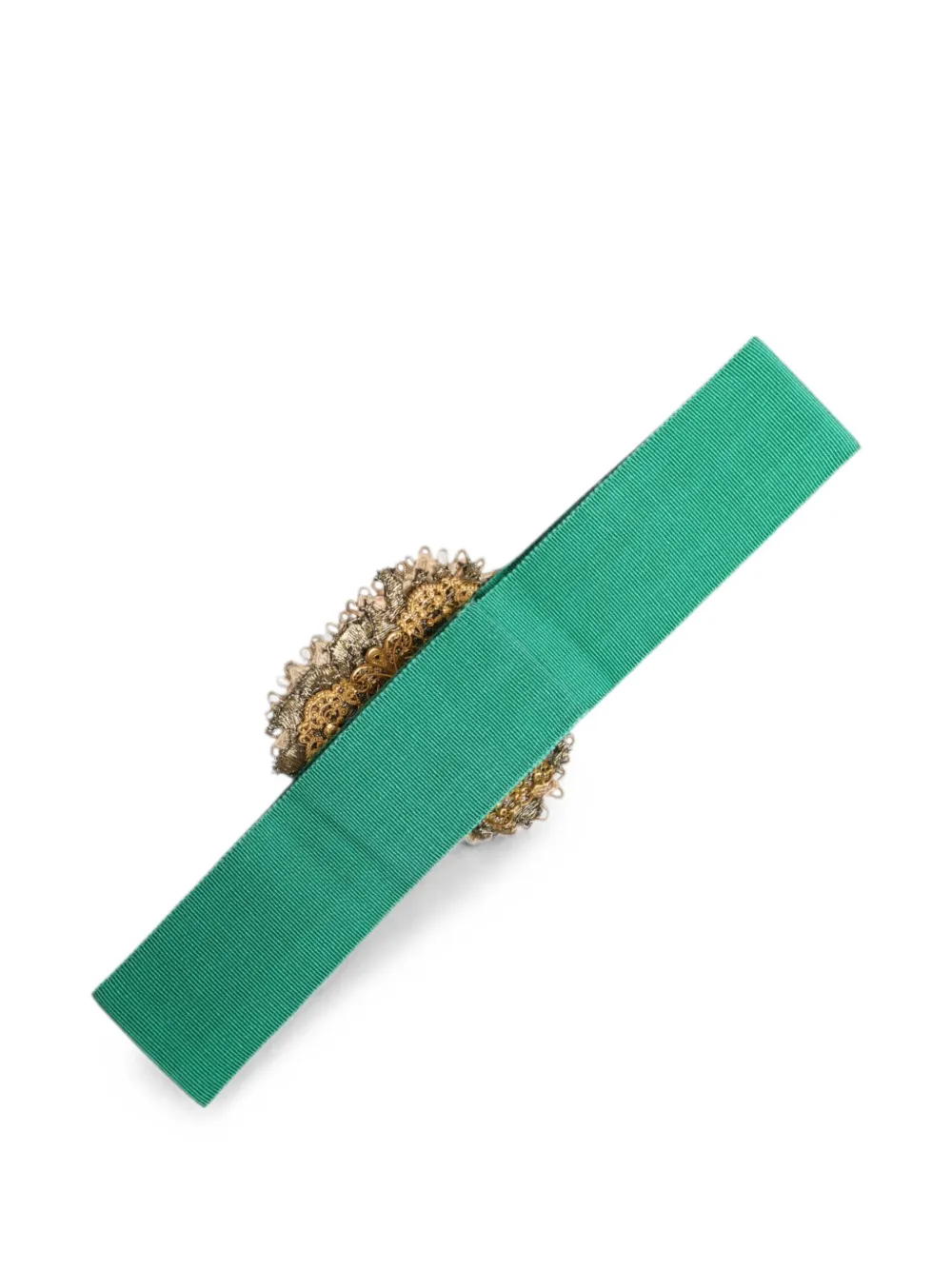 Dolce & Gabbana Grosgrain riem verfraaid met hart Groen