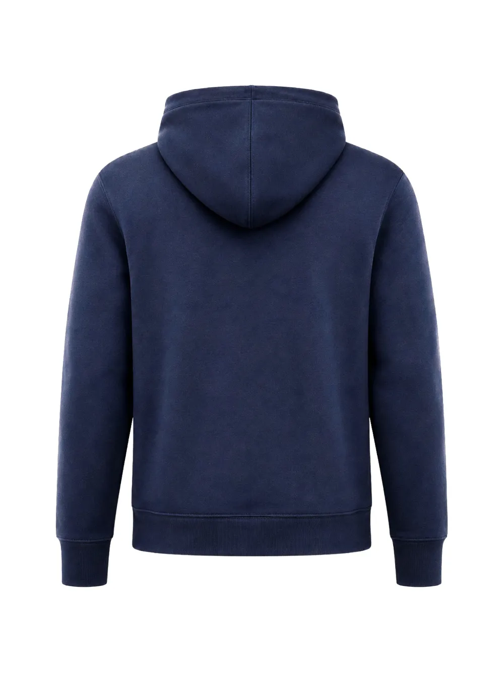 Armani Exchange Sweater van stretch-katoenblend met capuchon Blauw