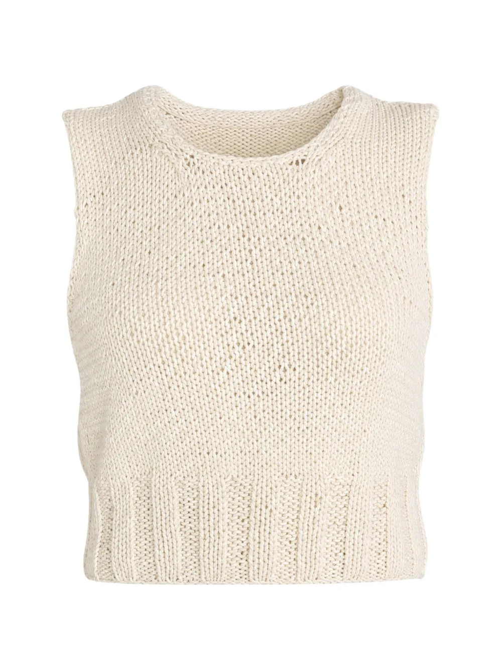 Pink Memories Pullunder mit Lochstrickmuster - Nude