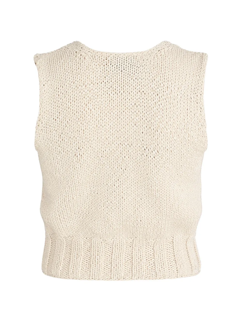Pink Memories Opengebreide spencer Beige