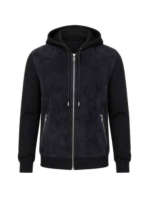 Dolce & Gabbana sudadera con capucha y paneles de ante