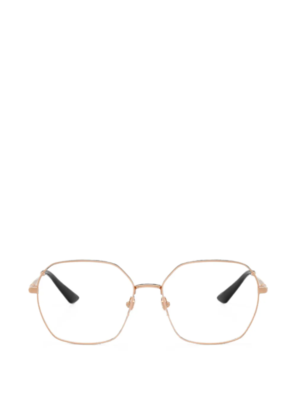 Versace Brille mit geometrischem Gestell - Rosa