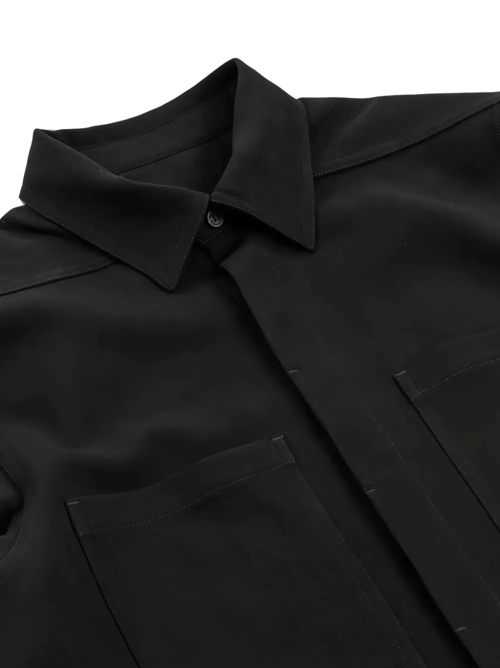 Rick Owens Work overhemd met opgestikte zak Zwart