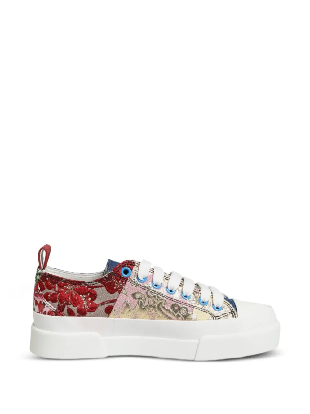 Dolce & Gabbana Sneakers im Patchwork-Look - Rot
