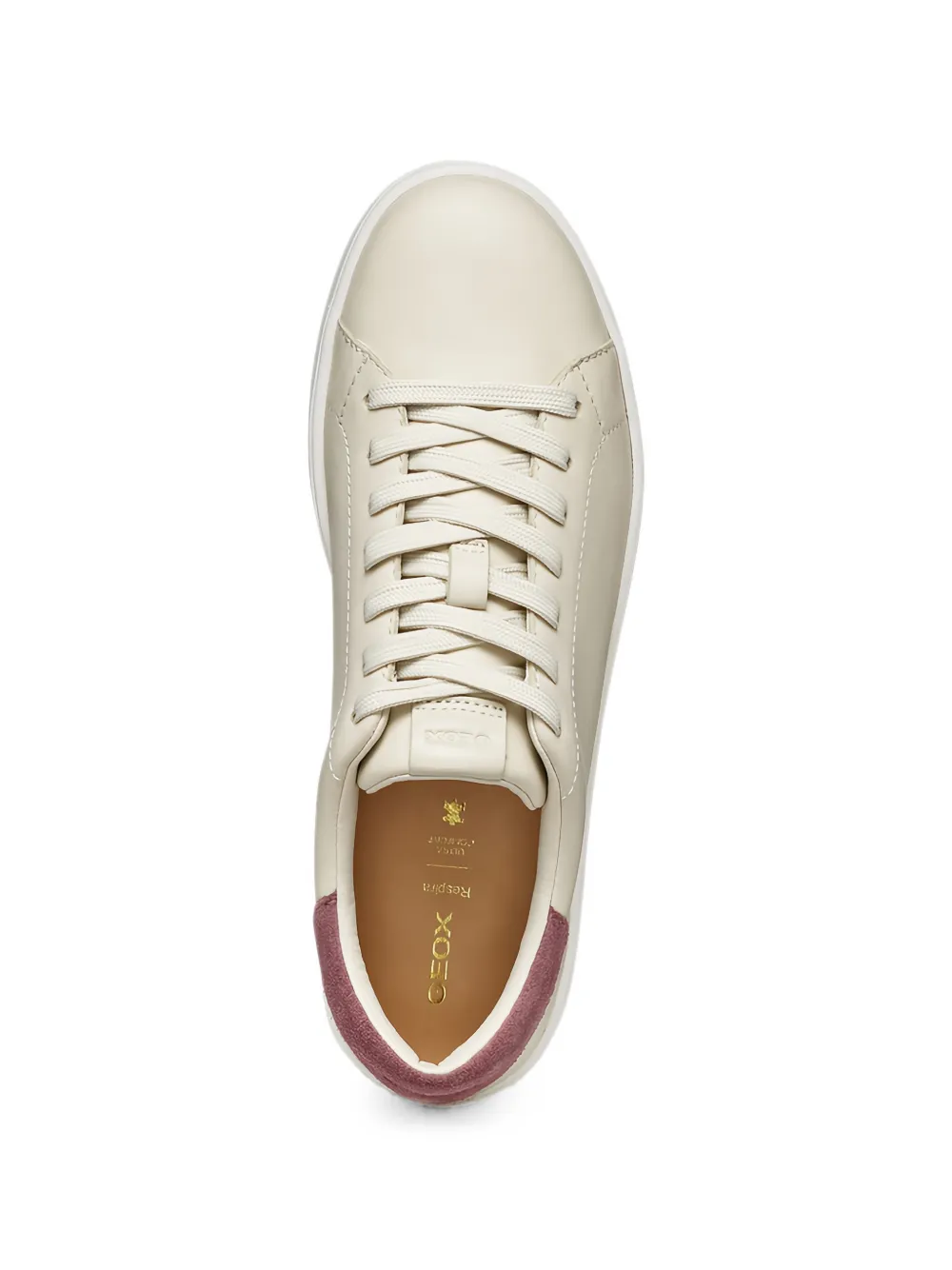 Geox Spherica Ecub-1 leather sneakers Beige