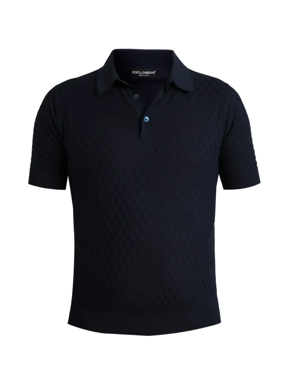 Dolce & Gabbana Poloshirt aus Seide - Blau