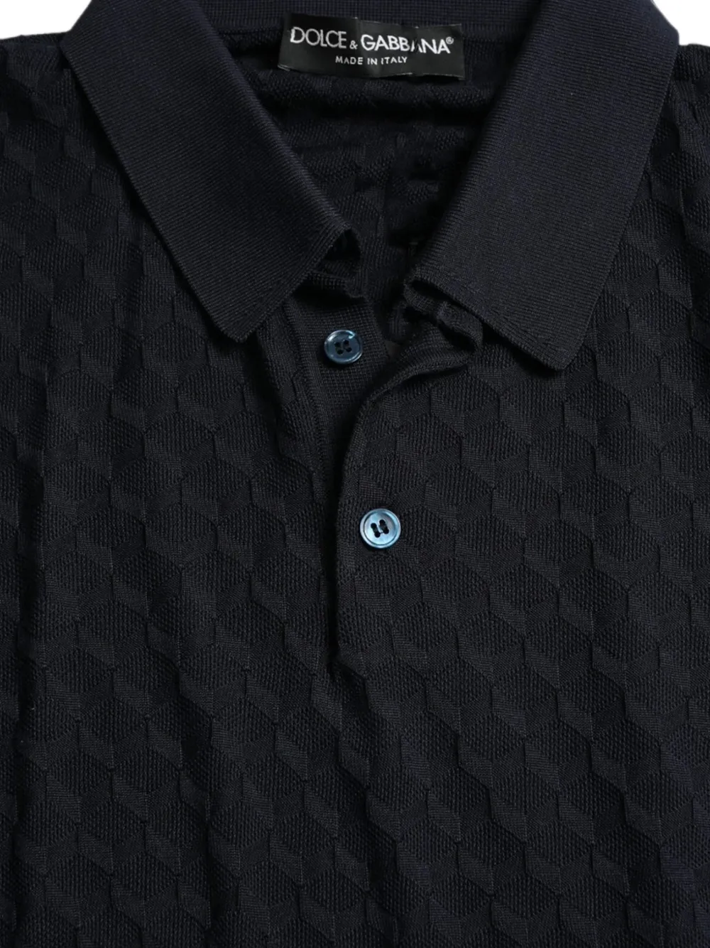 Dolce & Gabbana Zijden poloshirt Blauw
