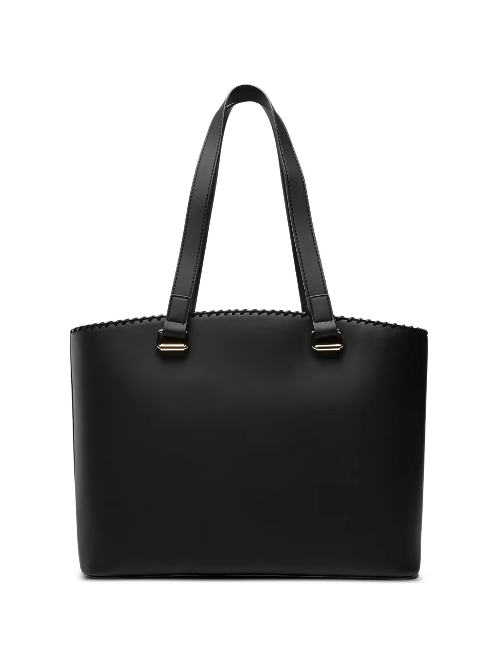 Love Moschino Shopper met hart-patroon en afwerking Zwart