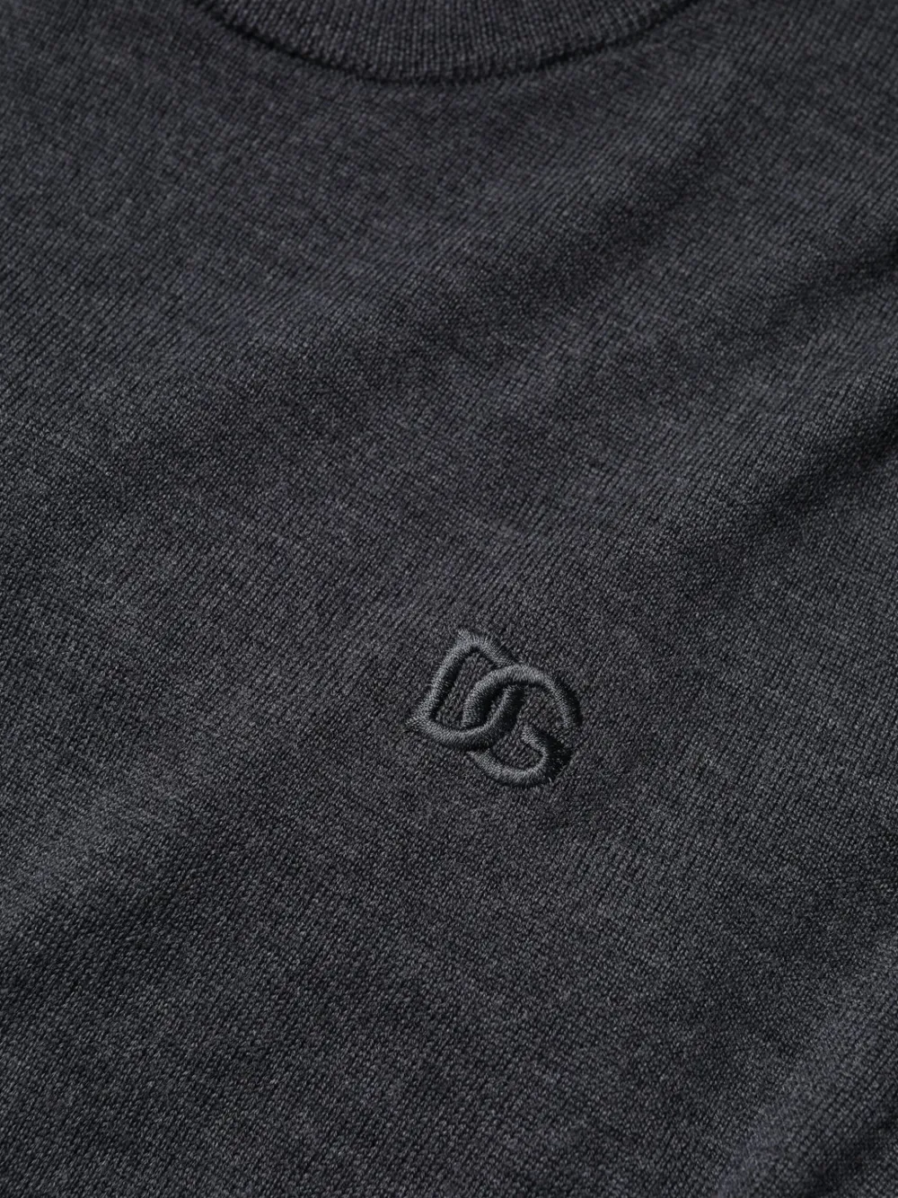 Dolce & Gabbana Trui met geborduurd logo Grijs