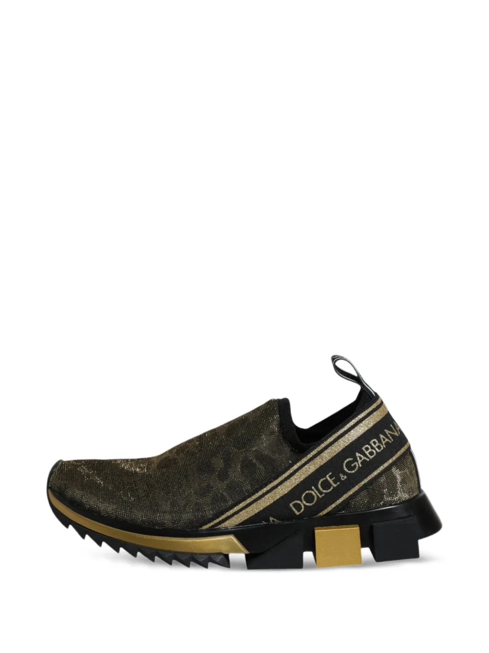 Dolce & Gabbana Sorrento leopard-print sneakers Goud