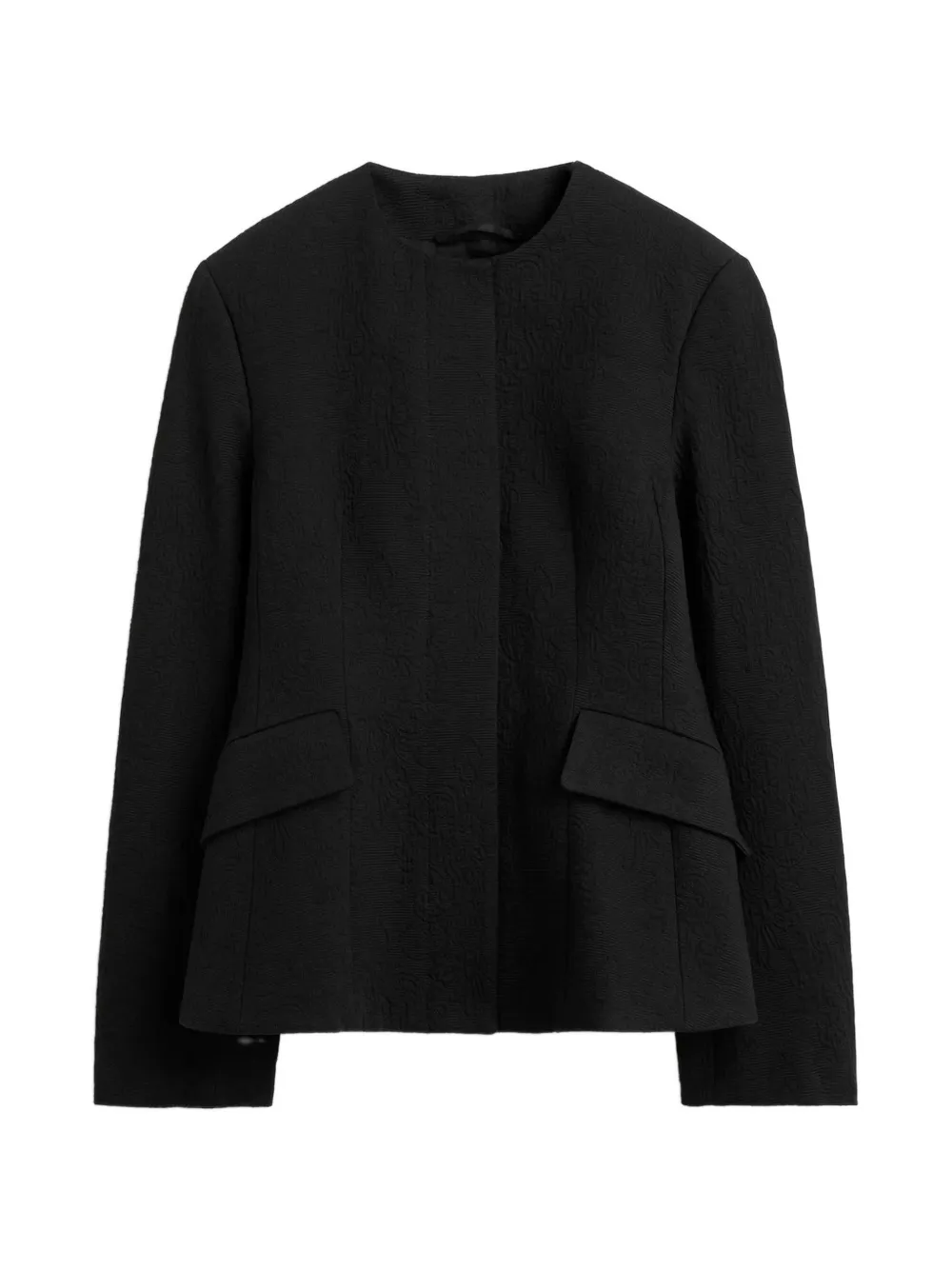 TOTEME jacquard cotton jacket - Schwarz