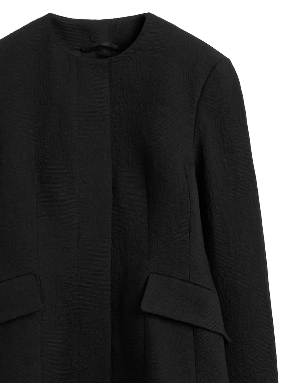TOTEME Katoenen jack met jacquard Zwart