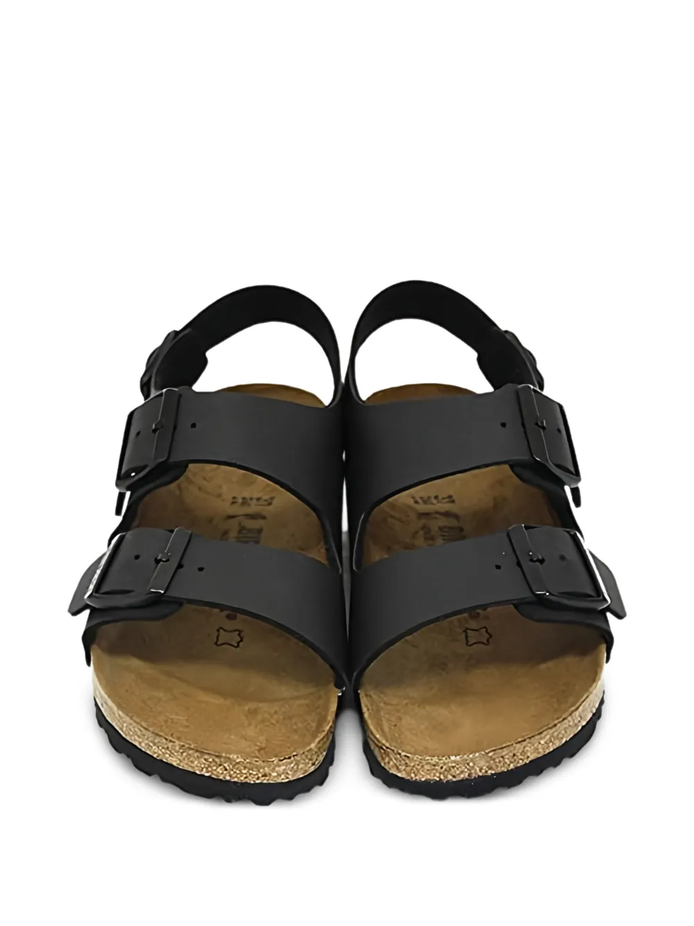 Birkenstock Milano sandalen met gesp Zwart