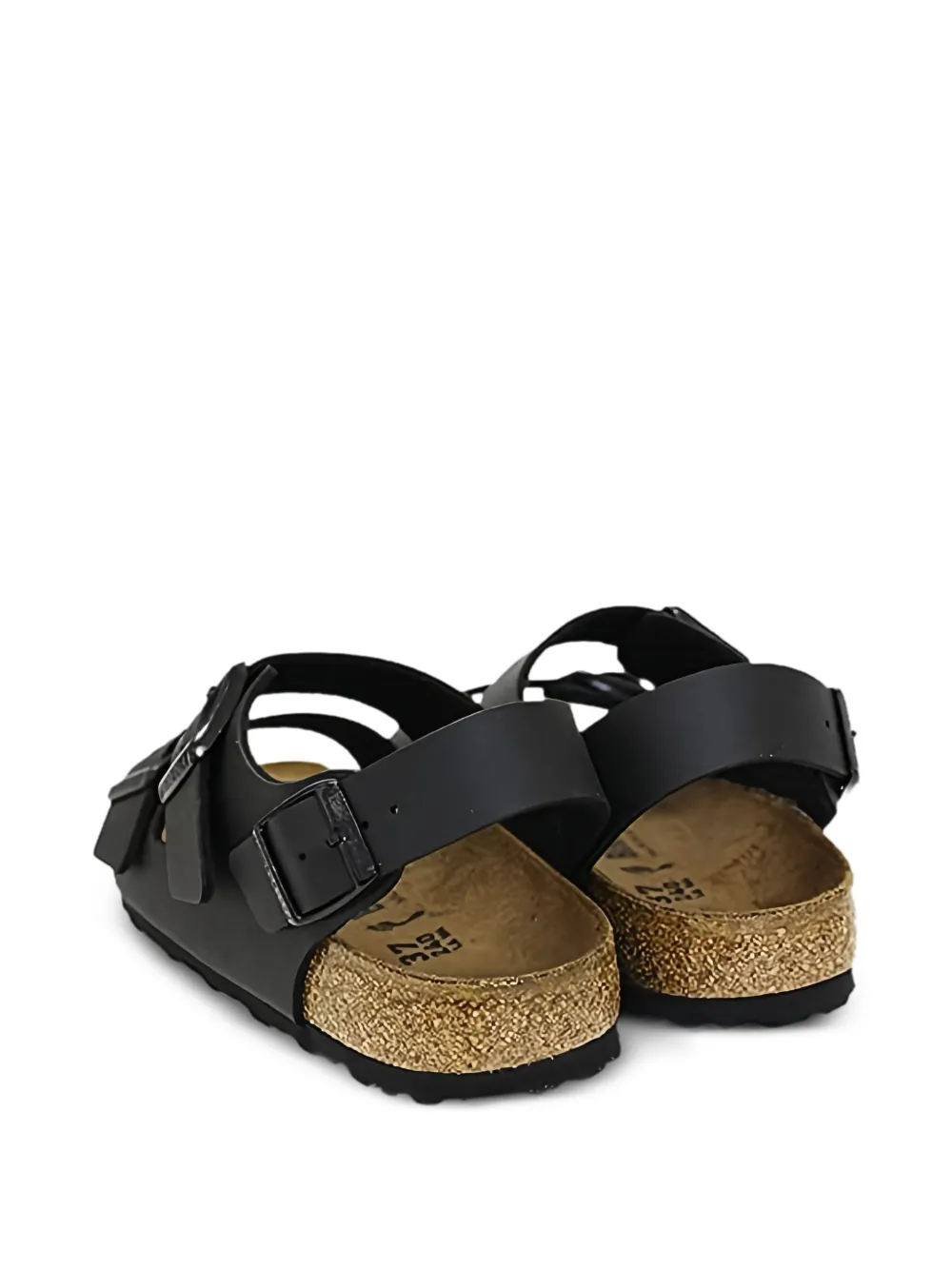 Birkenstock Milano sandalen met gesp Zwart
