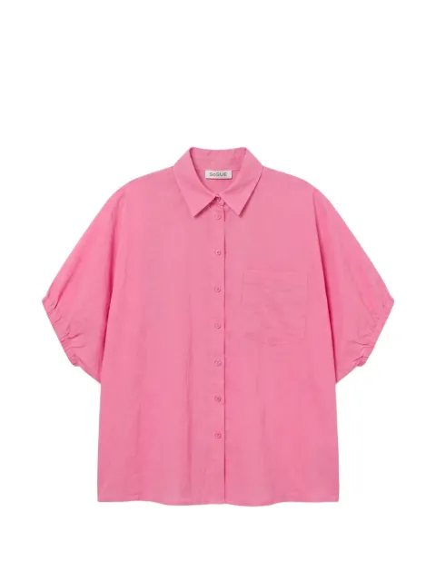 SoSUE Cowboy Collar voile blouse