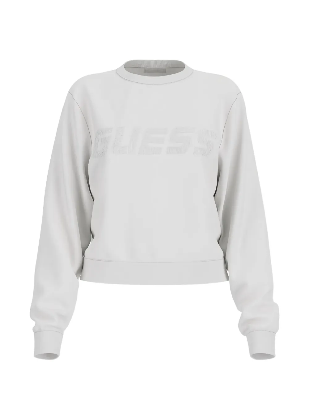 GUESS USA rhinestone-embellished logo sweatshirt - Grau