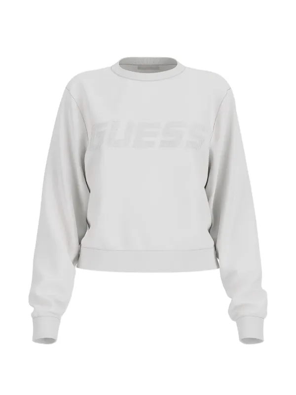 GUESS USA ラインストーン ロゴ スウェットシャツ | グレー | FARFETCH JP