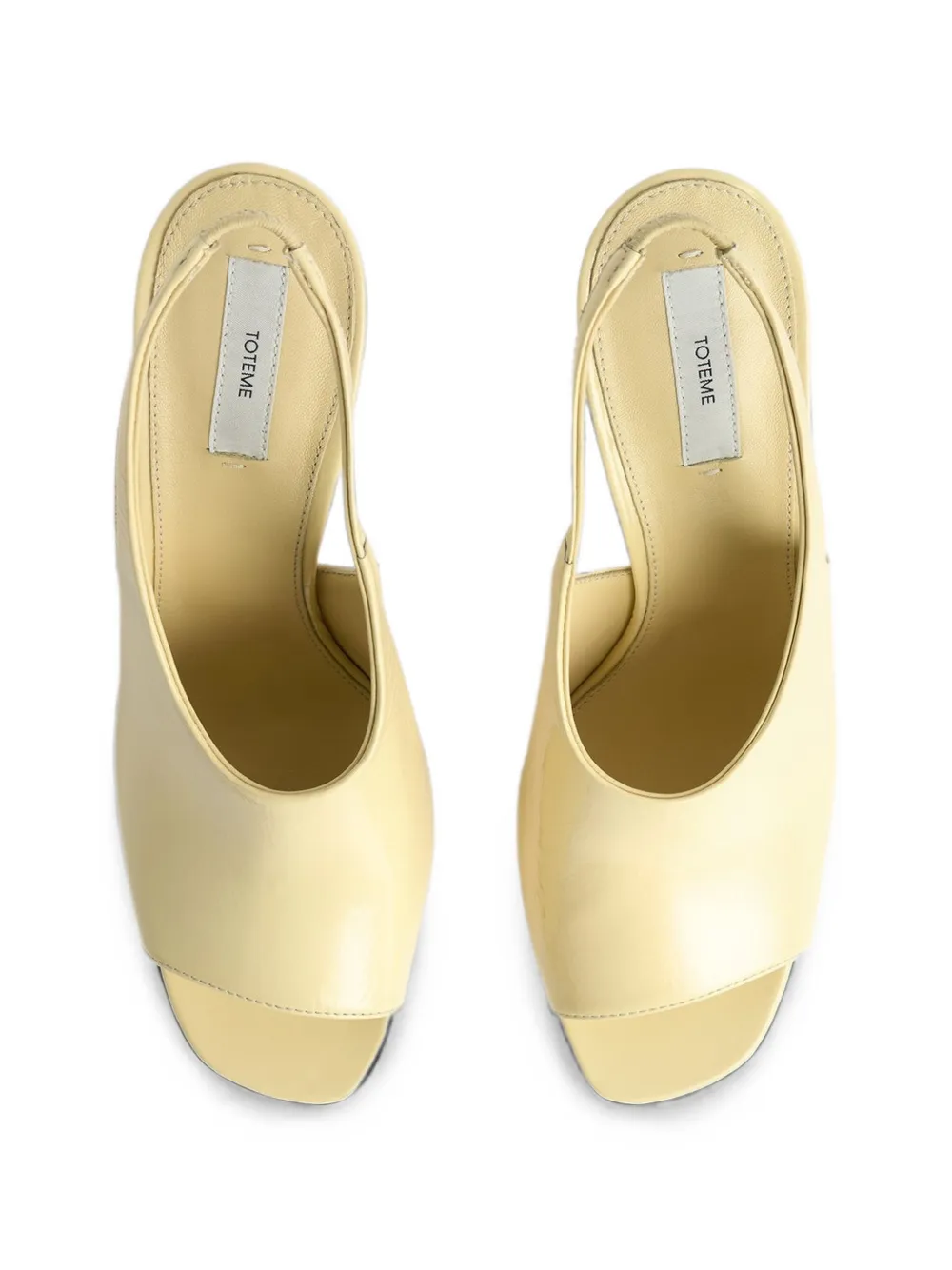 TOTEME Contour slingback mules Geel