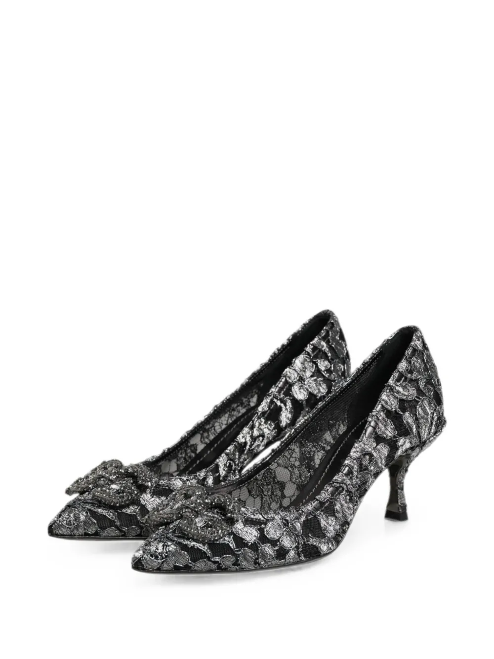 Dolce & Gabbana Amore pumps verfraaid met kristallen Zilver