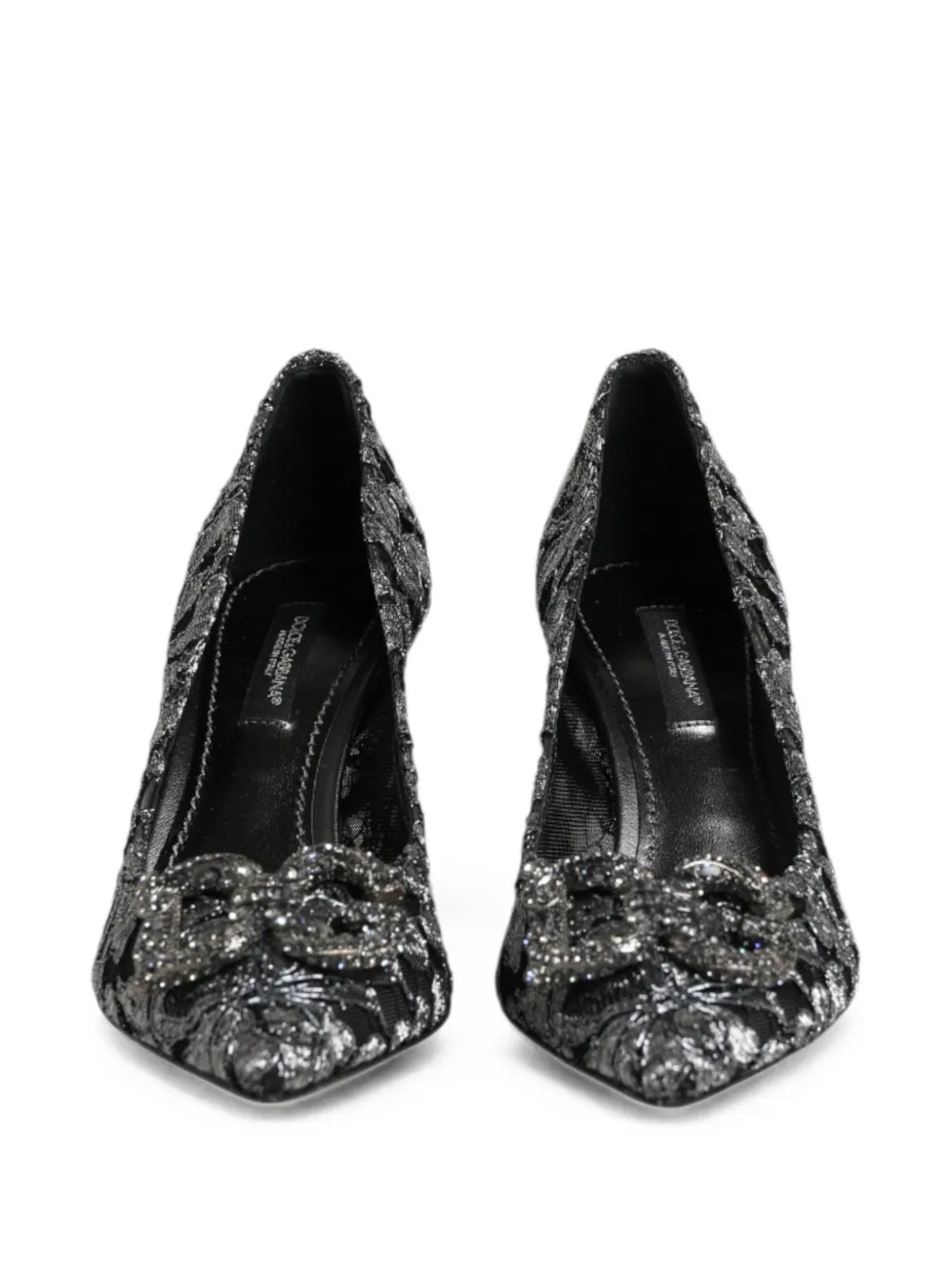 Dolce & Gabbana Amore pumps verfraaid met kristallen Zilver
