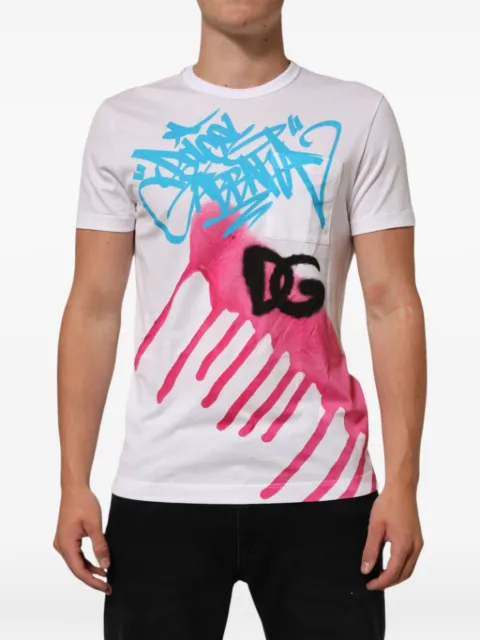 Dolce & Gabbana graffiti-print T-shirt