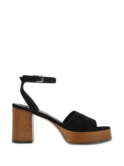 TOTEME platform suede sandals