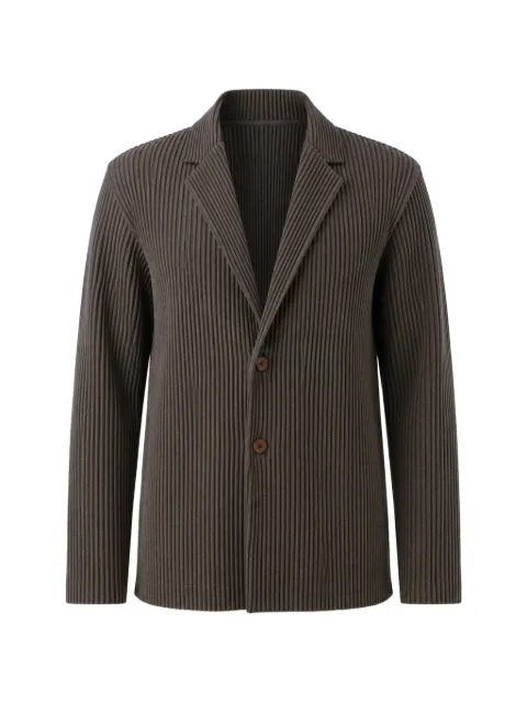 Homme Plissé Issey Miyake Wool Like Light plissé notched-lapel blazer