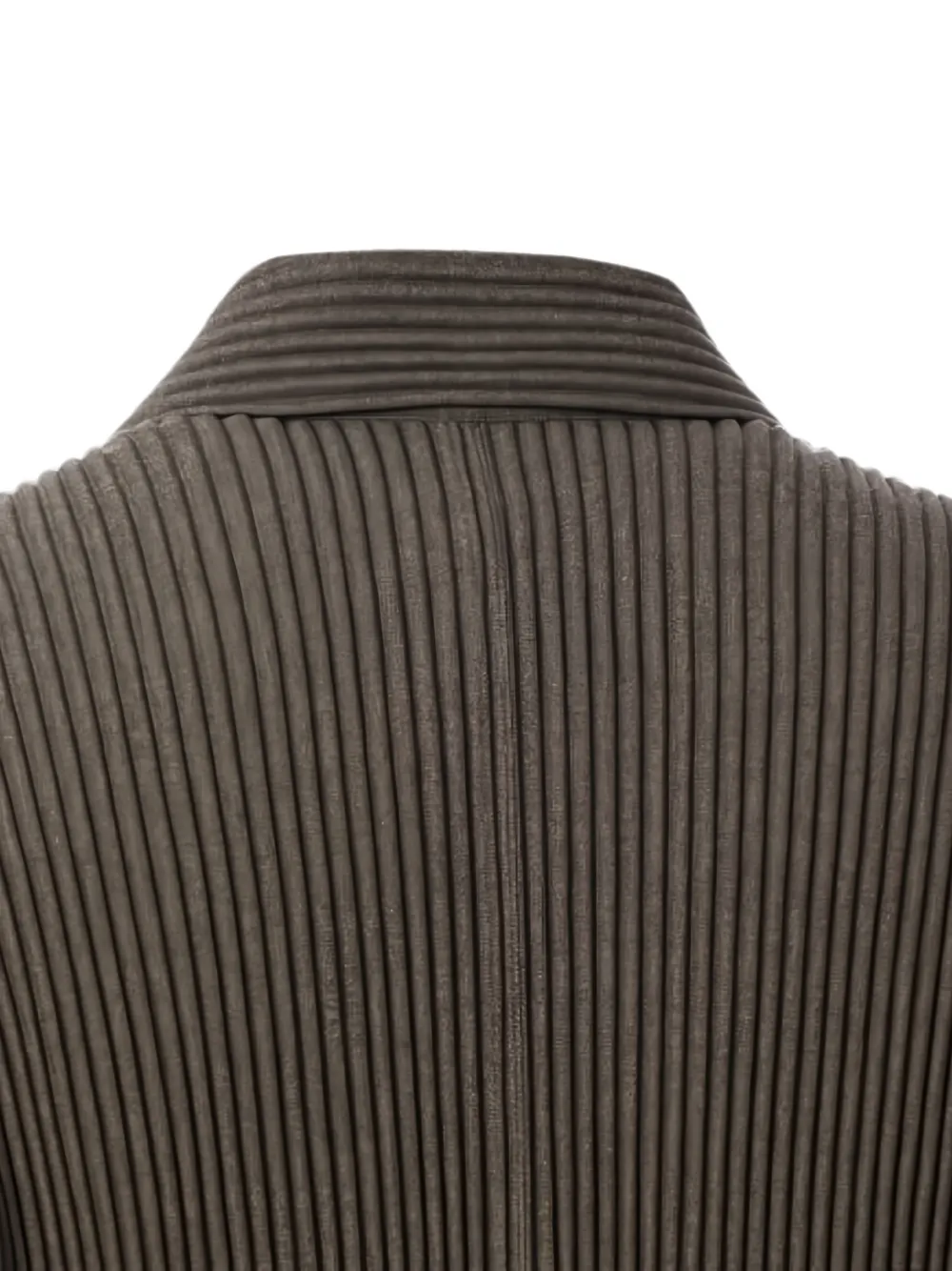 Homme Plissé Issey Miyake Wool Like Light plissé blazer met gekerfde revers Bruin